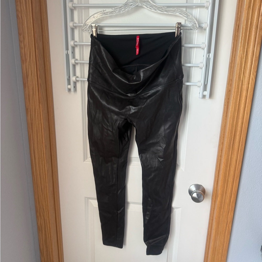 SPANX Faux Leather Leggings